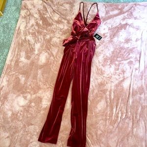 Express Velvet Pants Romper Brand New